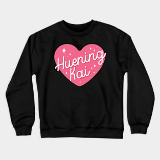 TXT Huening Kai heart typography Crewneck Sweatshirt